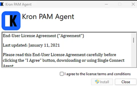 Agreement of Agent installation Agreement of Agent installation