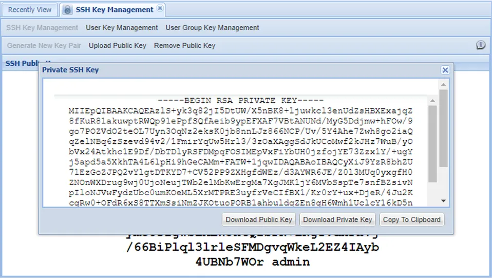 Private SSH Key