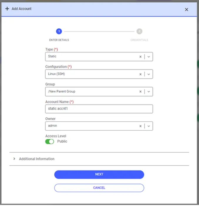 Adding Dynamic Configured Static Accounts Adding Dynamic Configured Static Accounts