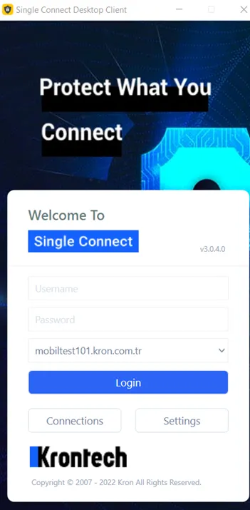  Enter your credentials and log in.