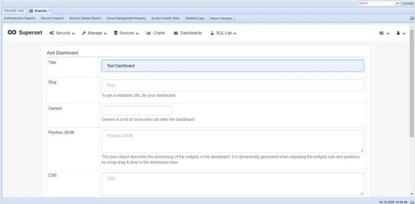 Adding New Dashboards