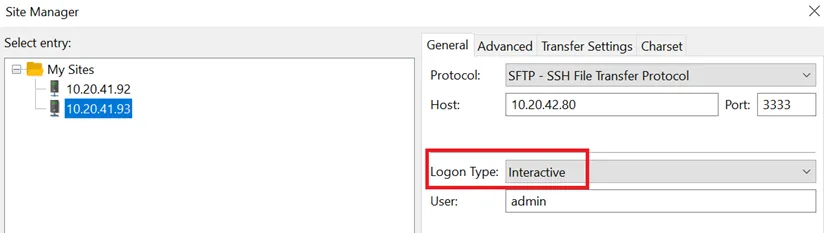 MFA Usage on FileZilla MFA Usage on FileZilla