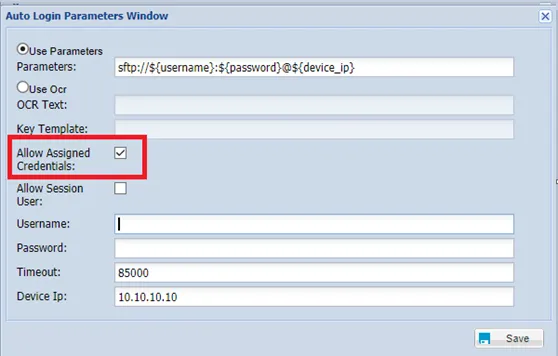 Choosing Assigned Credentials for SDV to Log In to Remote Application Choosing Assigned Credentials for SDV to Log In to Remote Application
