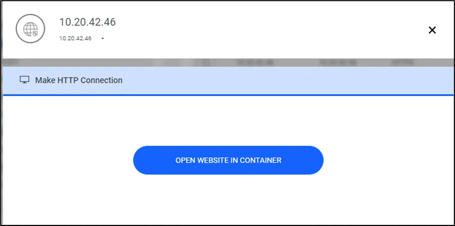 Access Over Container