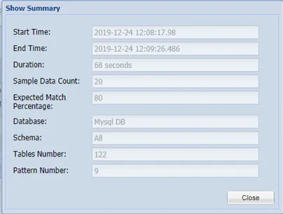 Schedule Data Discovery Summary
