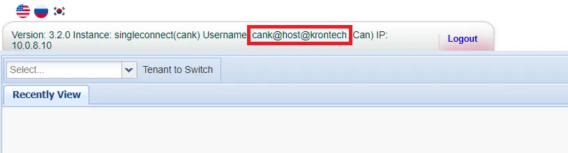  Showing Host User on Tenant Side