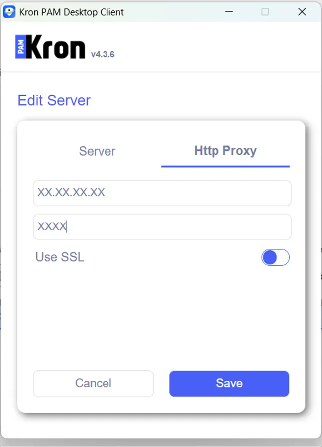 HTTP Proxy Settings 