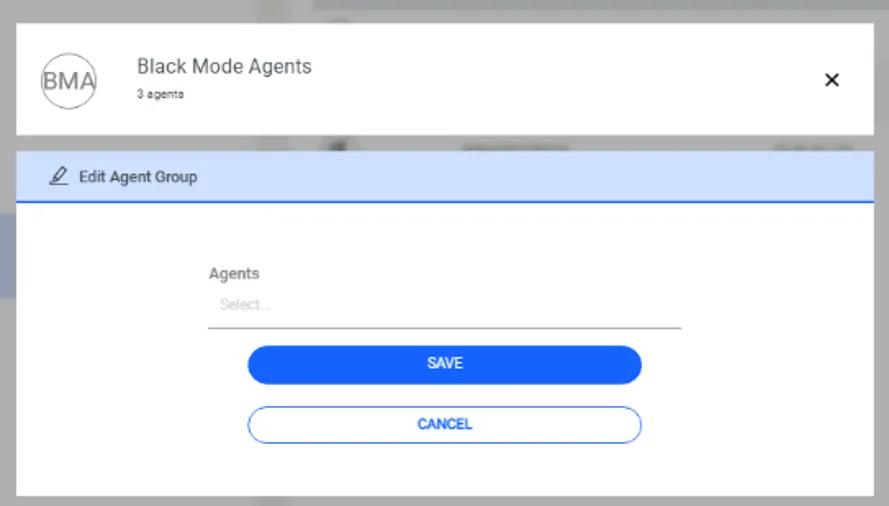 Adding an Agent to an Agent Group