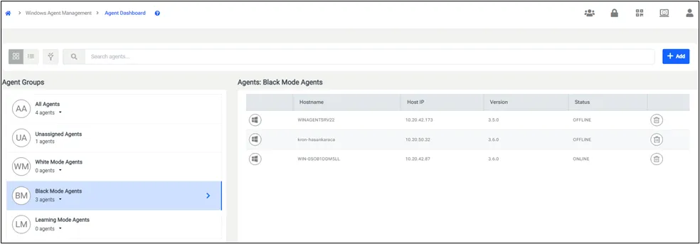 Agent Dashboard-Policy Config Agent Dashboard-Policy Config