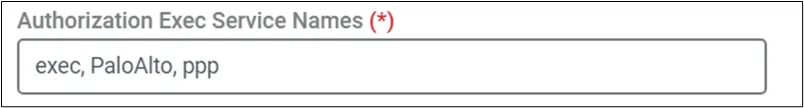 Authorization Exec Service Names Authorization Exec Service Names