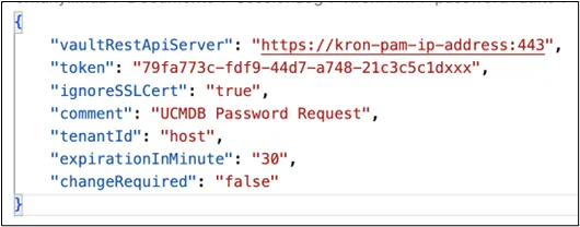 passwordVault.json Configuration File passwordVault.json Configuration File