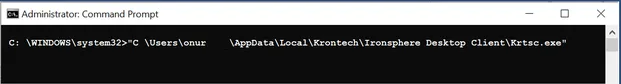 Starting Desktop Client from Command Line