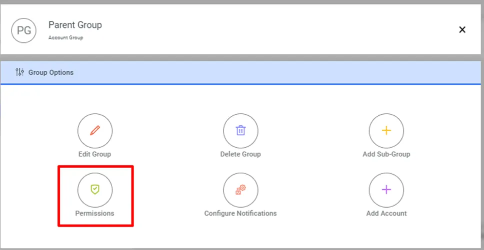 Permissions Option