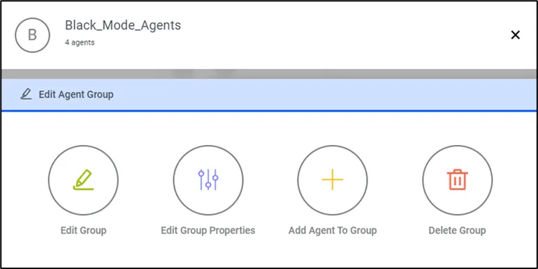 Agent Group Settings