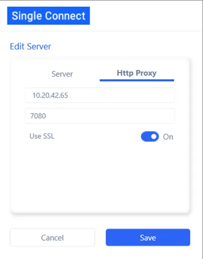 HTTP Proxy Settings HTTP Proxy Settings