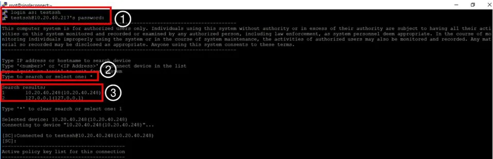 SSH connection via Native Client