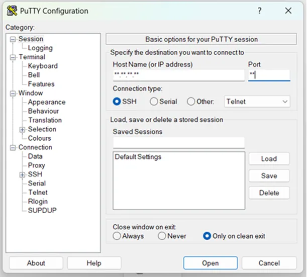 Connecting to SSH Proxy 