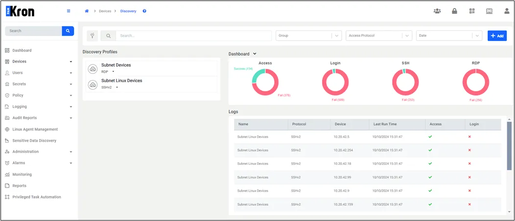 Subnet Device Auto Discovery