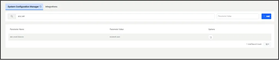 Approval email domain configuration