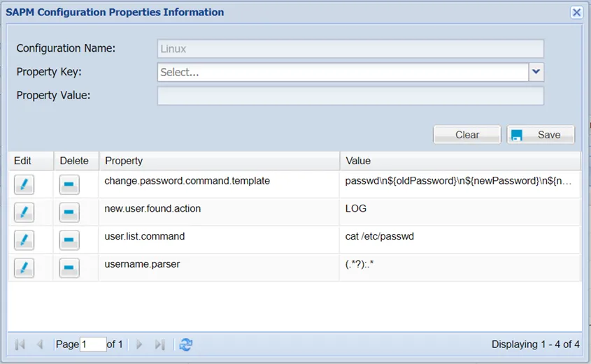 SAPM Configuration Properties Information Popup