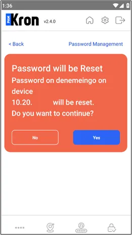 Reset the Password