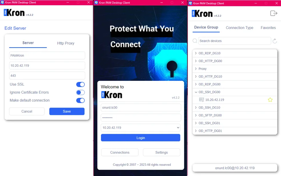Desktop Client as an SSH Proxy Desktop Client as an SSH Proxy