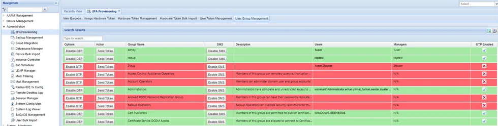 SMS Activation by Admin Users