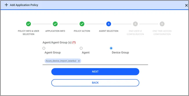 Block Policy Agent Selection