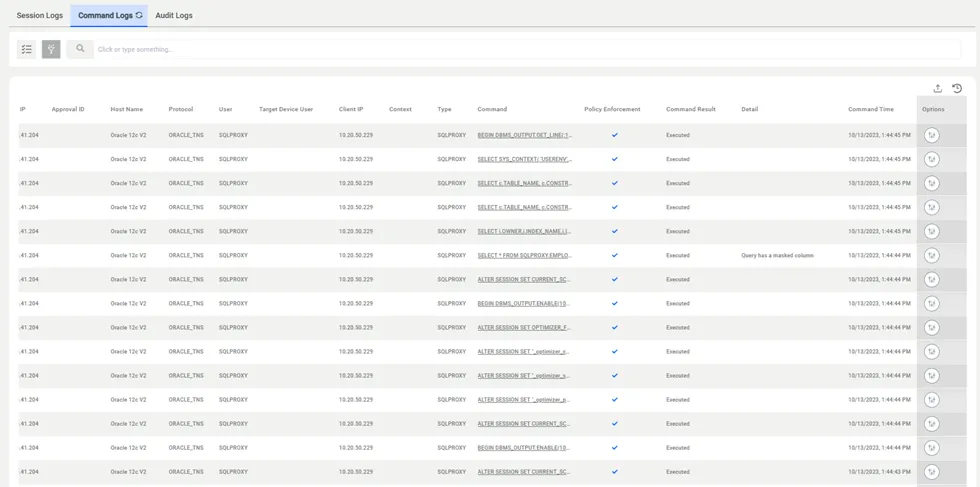 SQL Proxy Logs