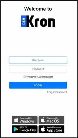 Windows Authentication Checkbox on Web Interface of Kron PAM 