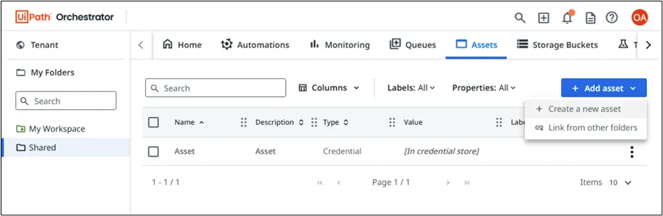 UiPath Assets UiPath Assets