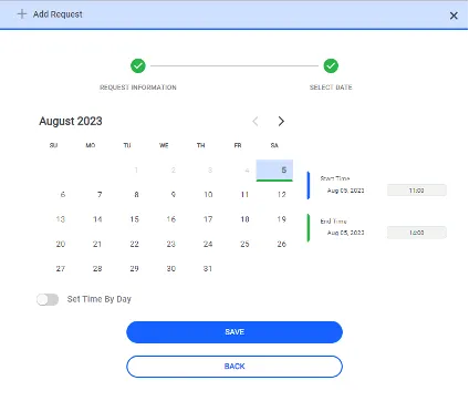 Schedule Time and Day Schedule Time and Day