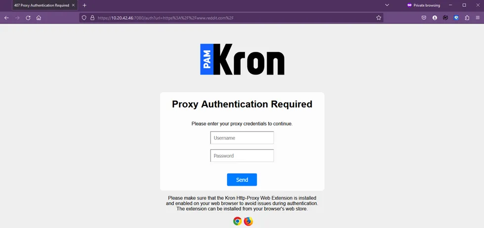 HTTP Proxy Authentication Page HTTP Proxy Authentication Page