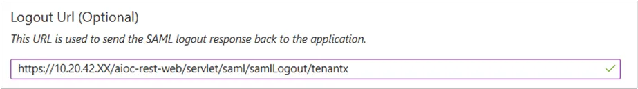 Logout URL