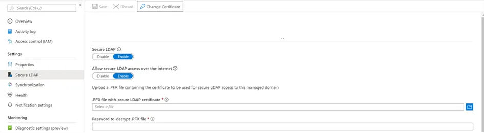 Enabling Secure LDAP on Azure AD Enabling Secure LDAP on Azure AD