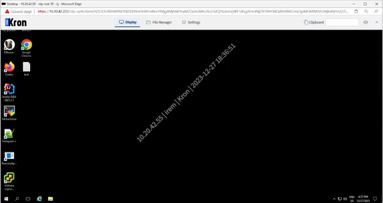 RDP Session with a Watermark 