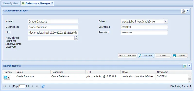 Creating a Datasource
