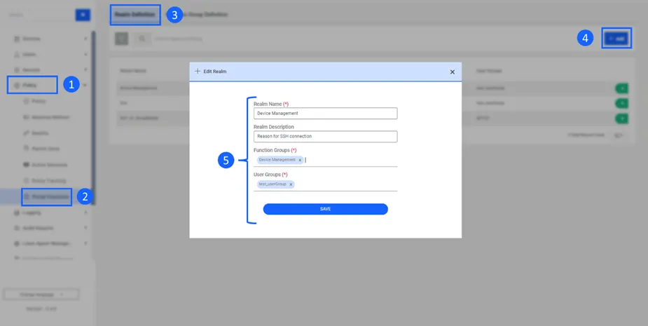 Adding Portal Functions to the User Groups