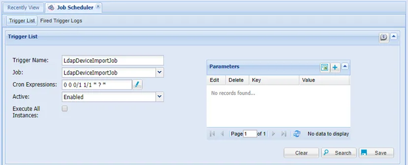 Add LDAP Device Import Job Add LDAP Device Import Job