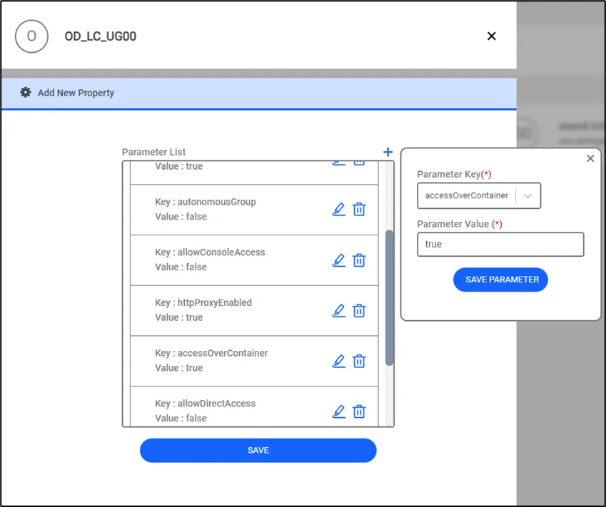 User Group Properties