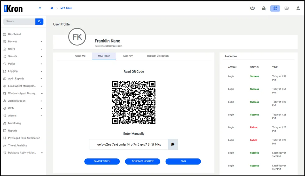 Multi-Factor Authentication (MFA) Activation Menu Multi-Factor Authentication (MFA) Activation Menu