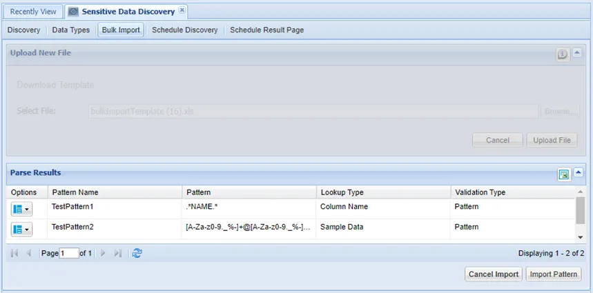Bulk Data Types Import Bulk Data Types Import