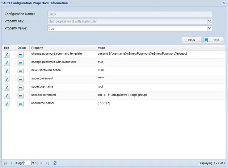 Change user password with super user