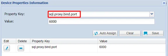 SQL Proxy Bind Port