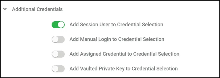 Configuring Global Username/Password and Session User Properties at the same time Configuring Global Username/Password and Session User Properties at the same time