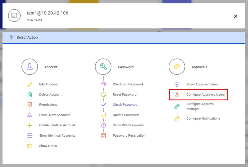 Configure Approved Users Configure Approved Users