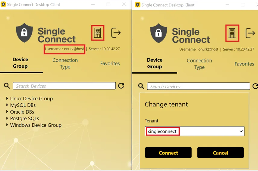 Switch to Tenant Side and Select one of the Tenants Switch to Tenant Side and Select one of the Tenants