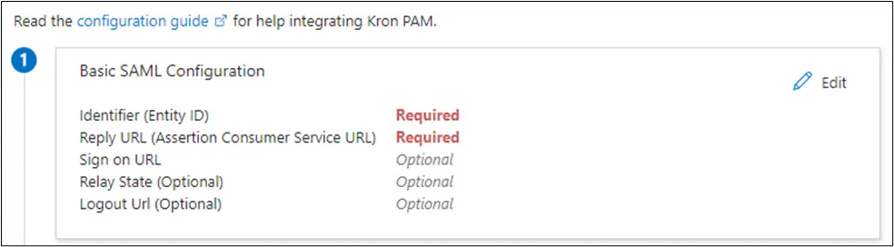 Basic SAML Configuration