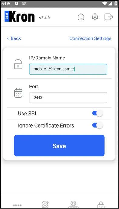 Connection Settings