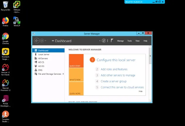 Connected to Target Server